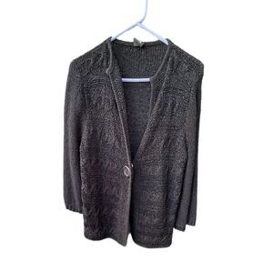 Tribal Brand Cardigan chunky knit loose weave sweater.